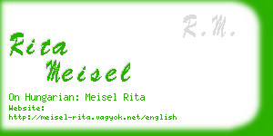 rita meisel business card